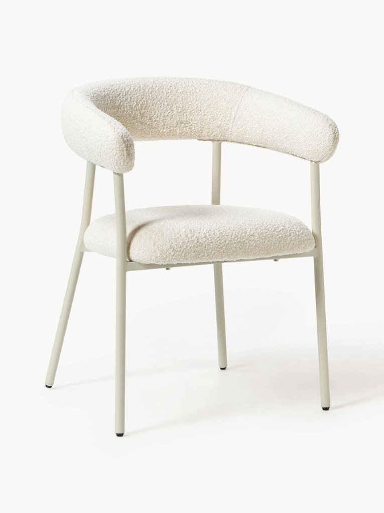 Bouclé Upholstered Chairs Thiago, Set of 2