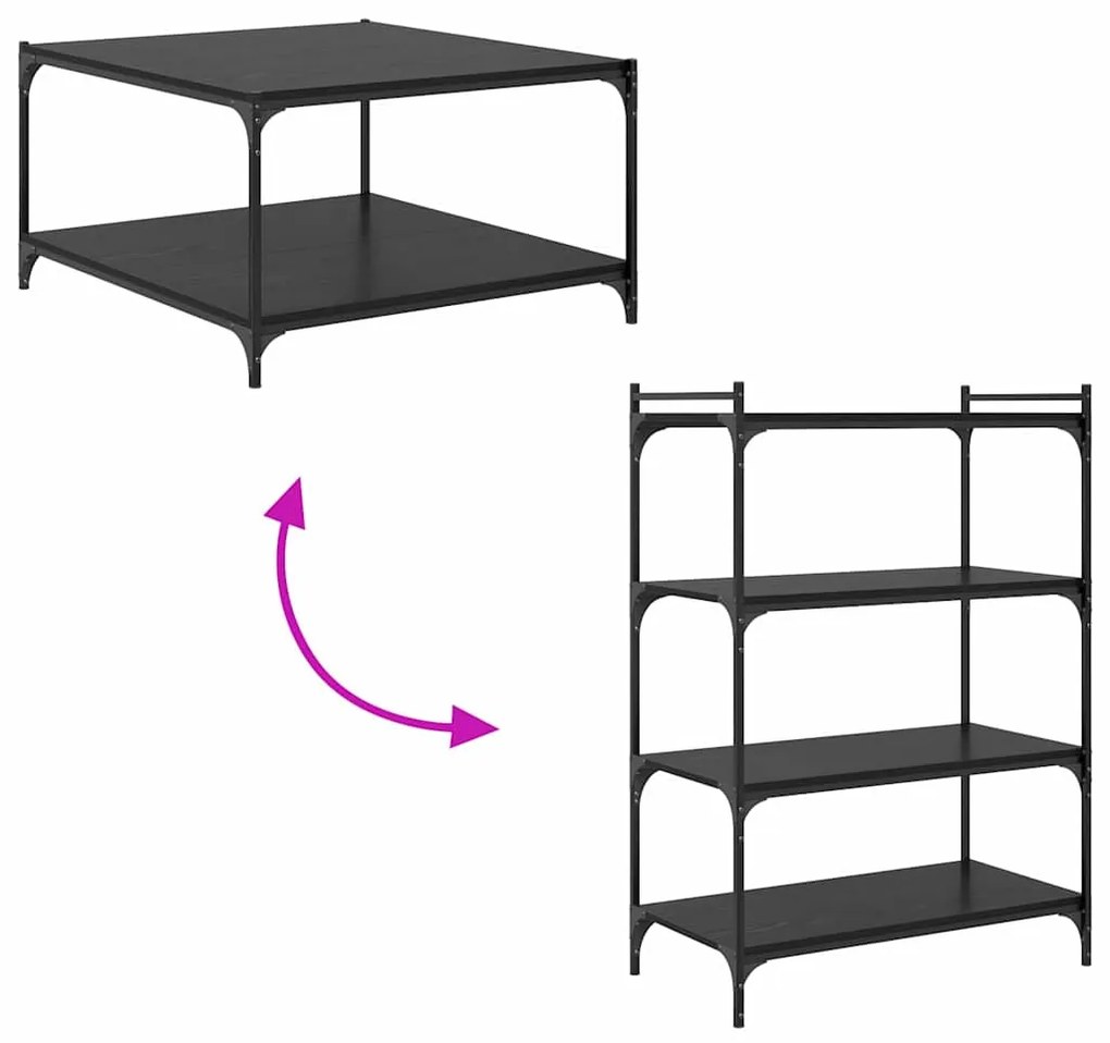 Prancha de Estante para Livros 4 pcs Preto 100 x 40 x 1.5cm