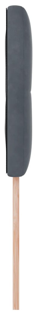 Cabeceira vidaXL Button Tufted Cinza Escuro 80 cm em Veludo