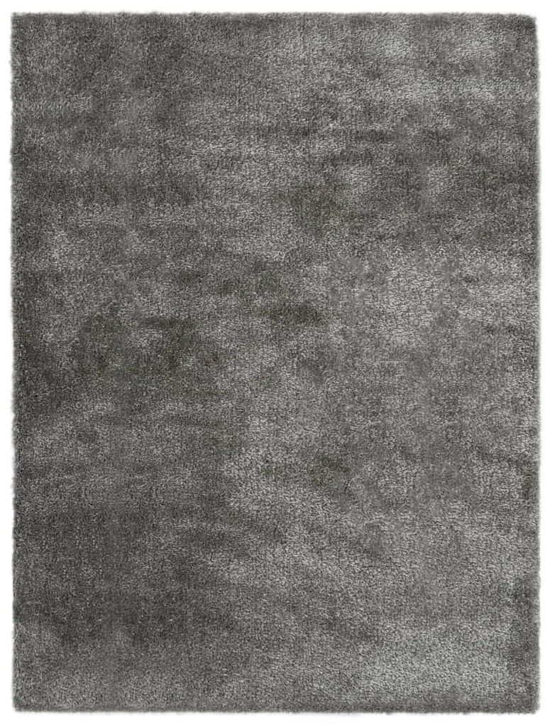 vidaXL Tapete de divisão shaggy 160x230 cm antracite