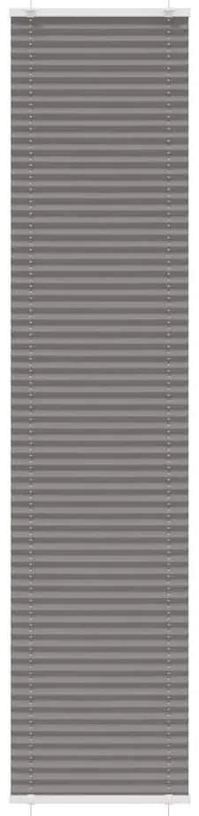 vidaXL Antracite Plissada Cega 45x200 cm Largura Tecido 44,4 cm