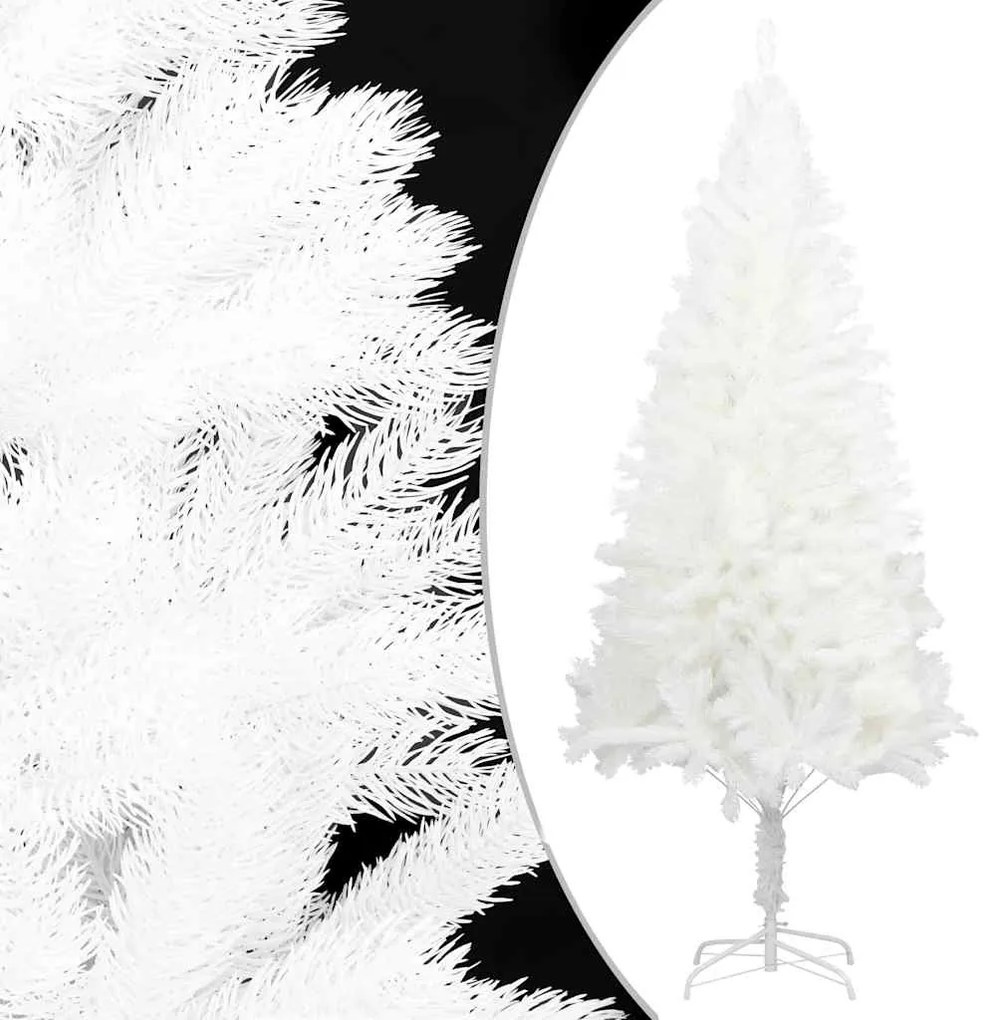 Árvore Natal artificial pré-iluminada c/ bolas 210 cm branco