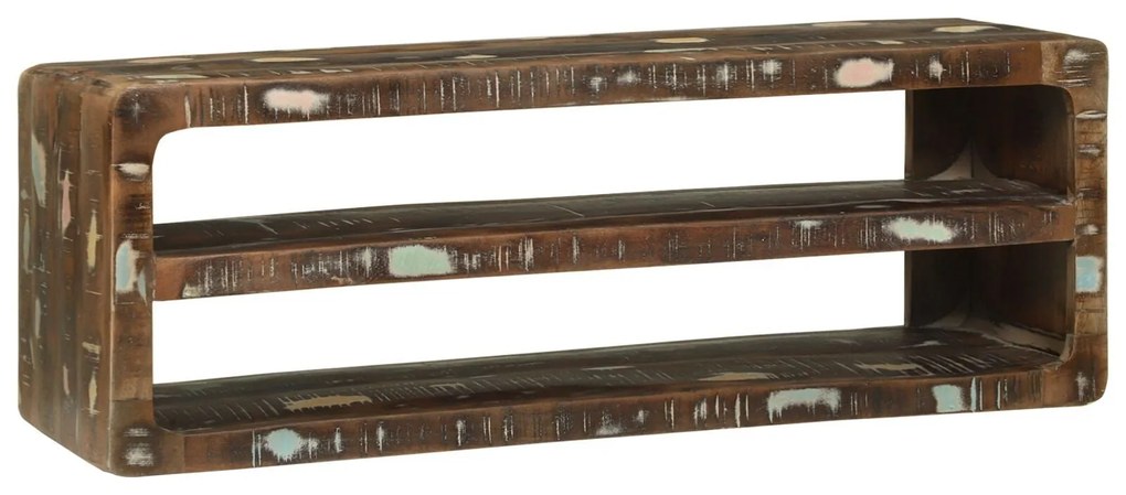 Armário de TV 100x32x36 cm Madeira Sólida Recuperada