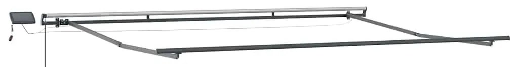 Toldo Retrátil Manual vidaXL com LED Bege 400x300 cm