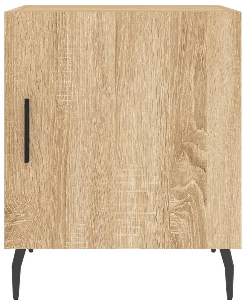 Mesa cabeceira 2pcs 40x40x50cm deriv. madeira carvalho sonoma