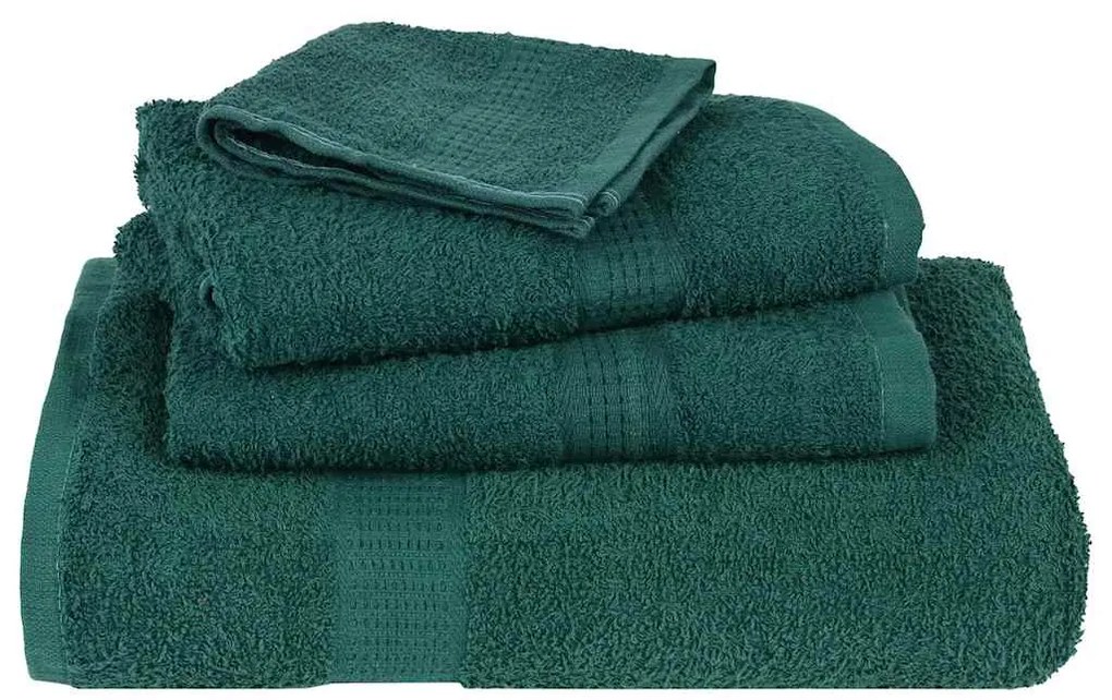 Toalhas de banho 2pcs 70x140 cm 360 gsm 100% algodão verde
