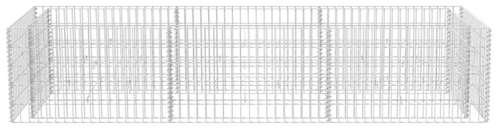 Canteiro elevado/cesto gabião 270x90x50 cm aço