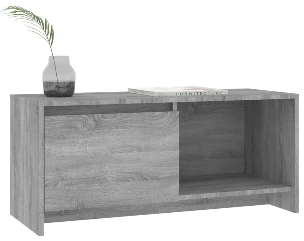 Móvel de TV 90x35x40 cm derivados de madeira sonoma cinzento