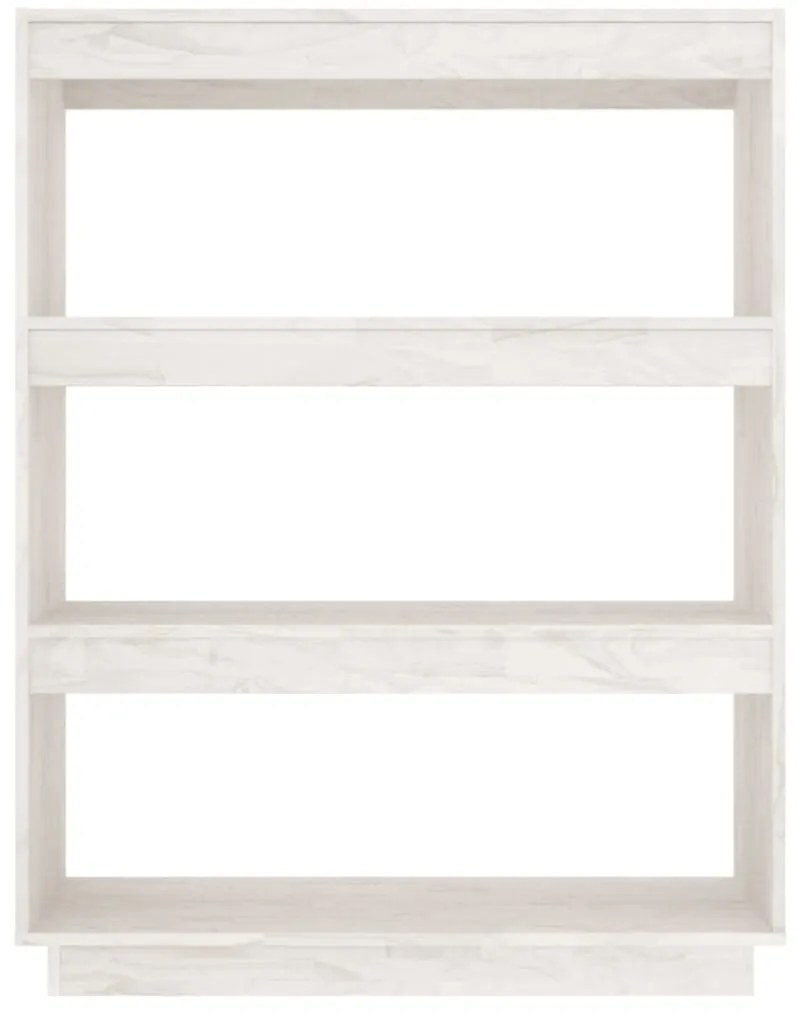 Estante/divisória 80x35x103 cm pinho maciço branco