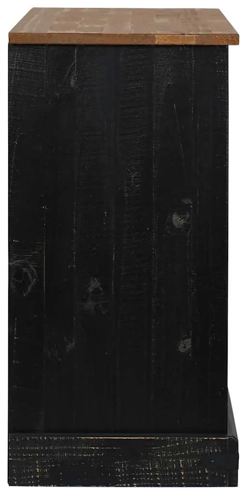 Aparador HALDEN 2 portas de correr 112x40x80 cm Madeira maciça