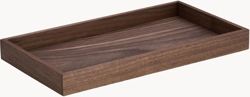 Organizador de mesa artesanal em madeira de nogueira