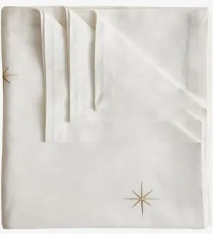 Toalha De Mesa De 150x150 Cm Em Algodão Korvail Branco - Sklum