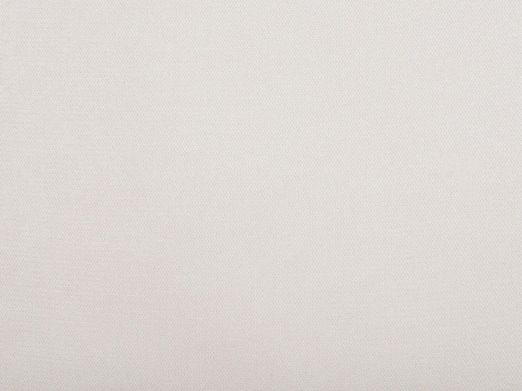 Cama de casal em chenille creme claro 140 x 200 cm MELLE Beliani