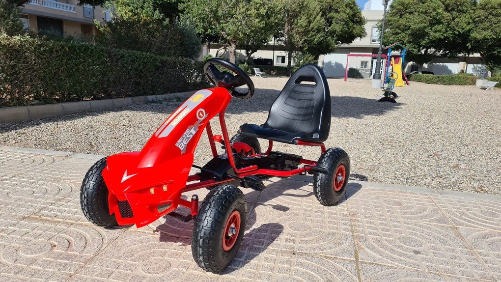 KART A PEDAIS PARA CRIANÇAS DE 3 A 8 ANOS VERMELHO