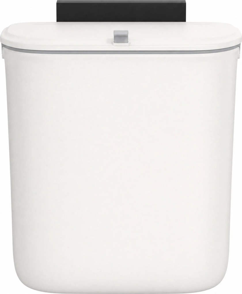 Caixote lixo cozinha de pendurar 9 L, 26 x 15 x 28 cm, branco