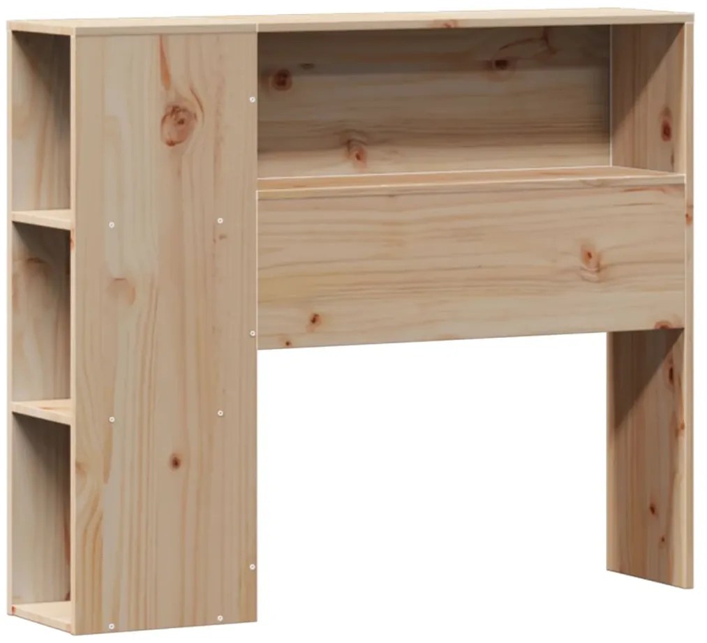 Cama com estante sem colchão 90x200 cm pinho maciço