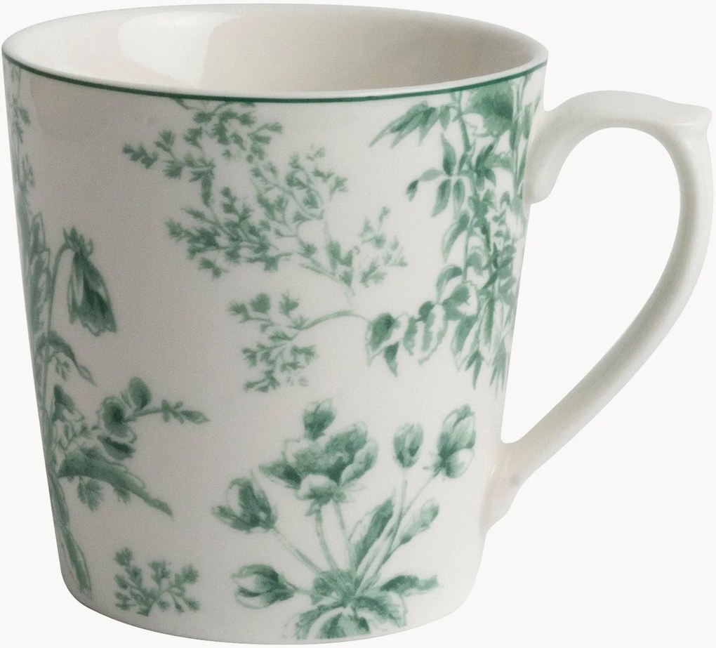 Canecas em porcelana Thurston Bloom, conjunto de 4