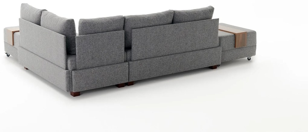 Sofá-Cama de Canto Fly – Cinza – 210x70x280 cm