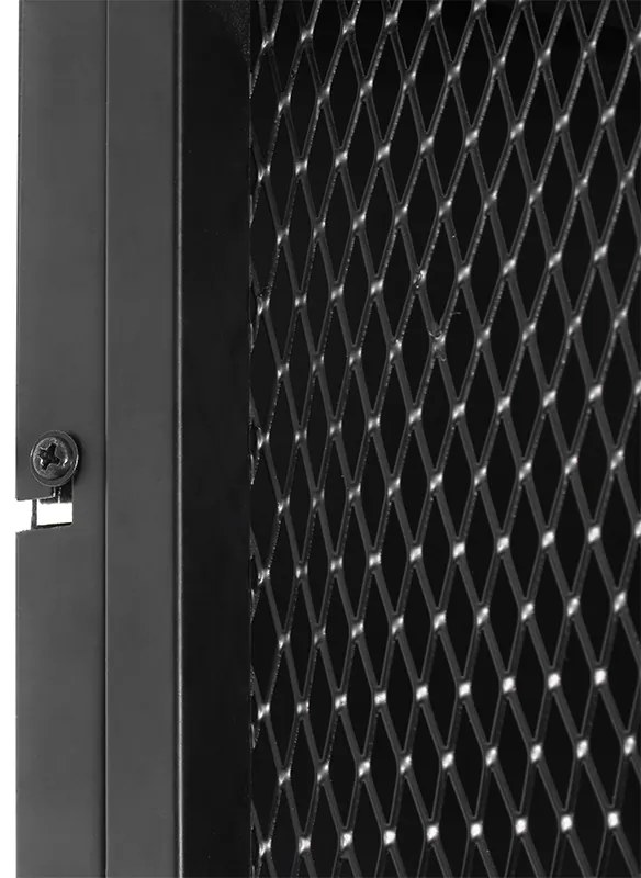 Candeeiro de parede industrial preto com malha - Cage Industrial