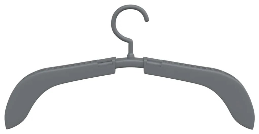 Cabides extensíveis 10 pcs cinzento