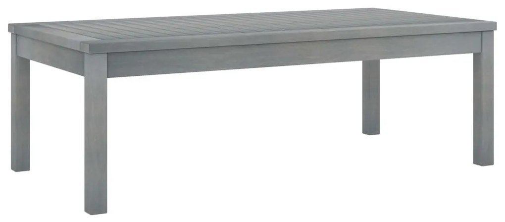 vidaXL Mesa de centro 100x50x33 cm madeira de acácia maciça cinzento
