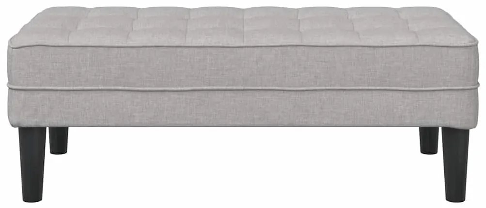Banco vidaXL Cinza Nuvem 113x57x39 cm Tecido