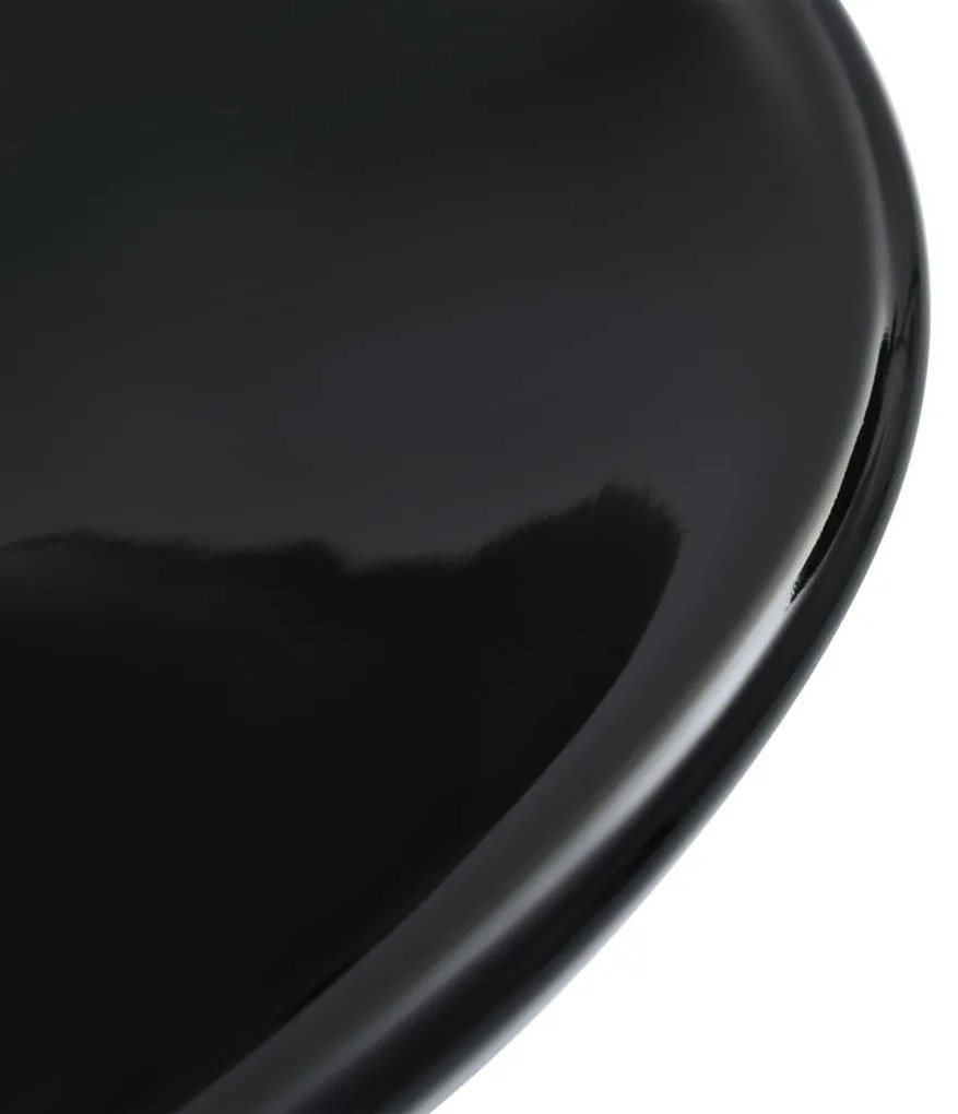 Lavatório 58,5x39x14 cm cerâmica preto