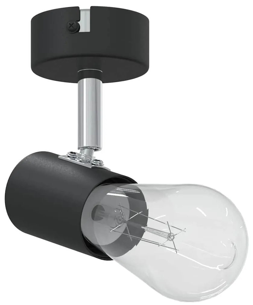 Spotlight de Teto 1 Via Ajustável Preto E27