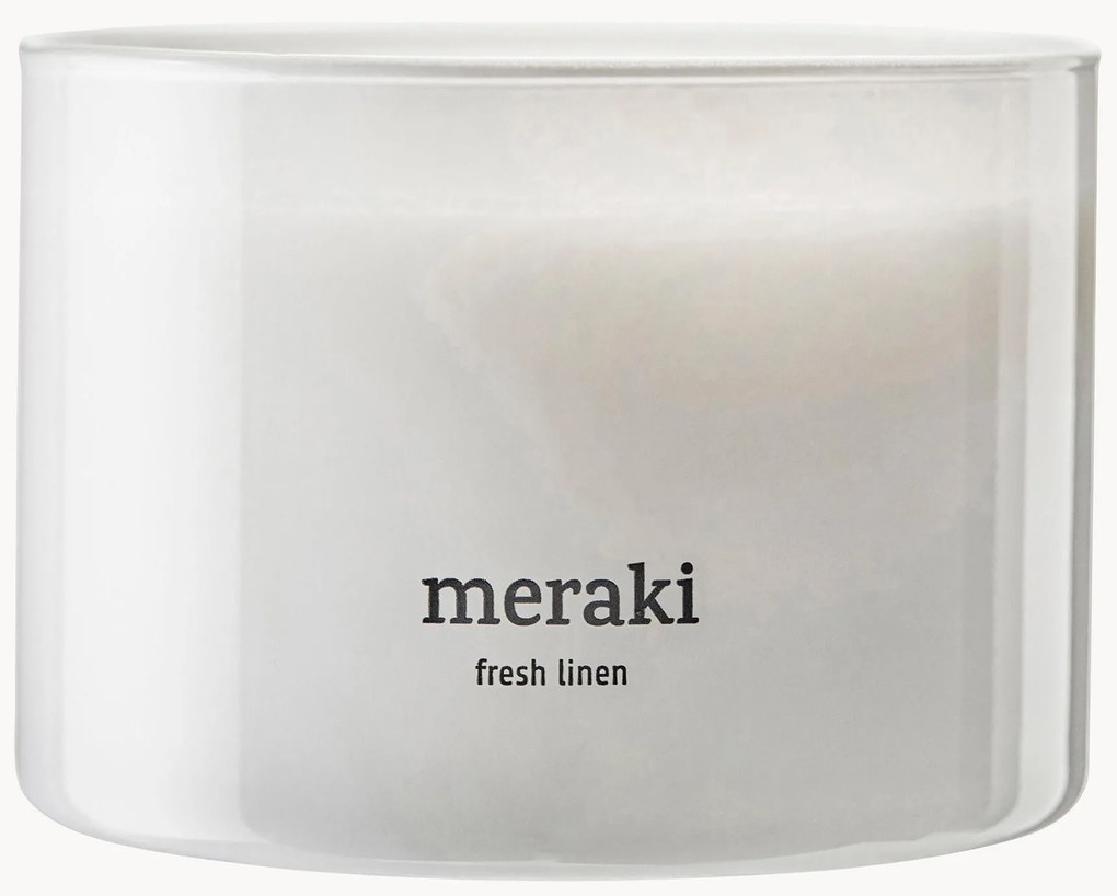 Vela perfumada de três pavios Fresh Linen (jasmim & rosa)