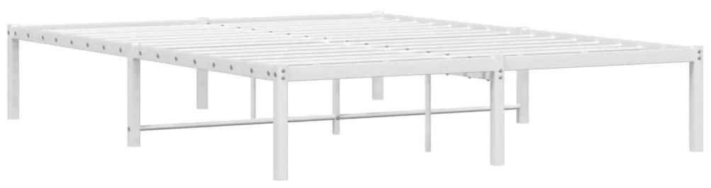 Estrutura de cama 140x200 cm metal branco