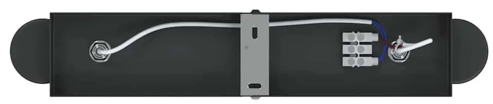 Spotlight de Teto Ajustável em Dois Sentidos Preto E27