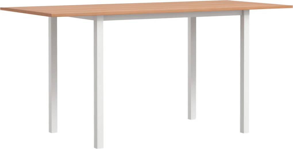 Mesa de jantar extensível, mesa de cozinha de design moderno com tampo grande para 6 pessoas e estrutura em aço castanho (CADEIRAS NÃO INCLUÍDAS)