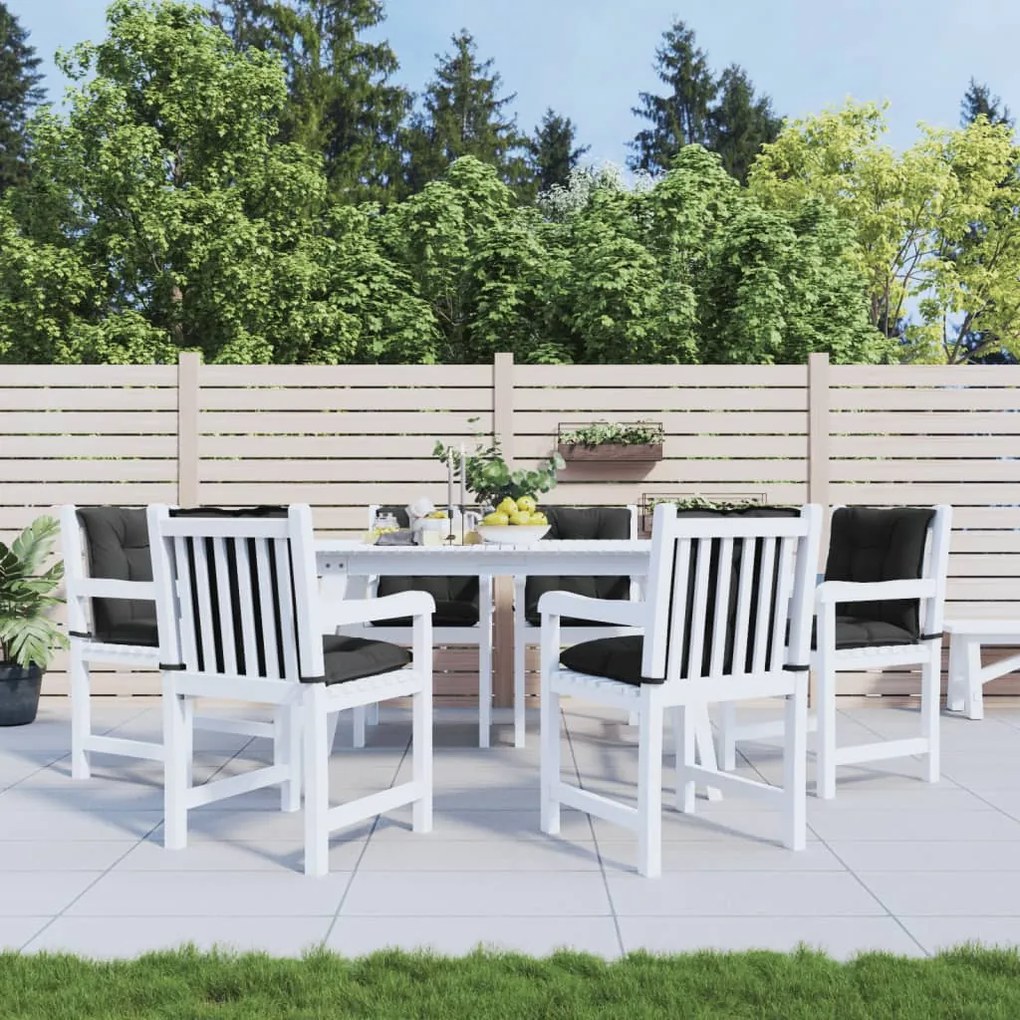vidaXL Almofadões lombares p/ cadeiras de jardim 6pcs tecido antracite