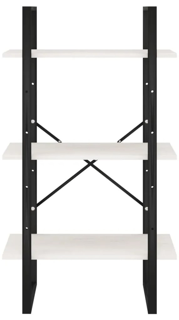Estante 60x30x105 cm madeira de pinho maciça branco