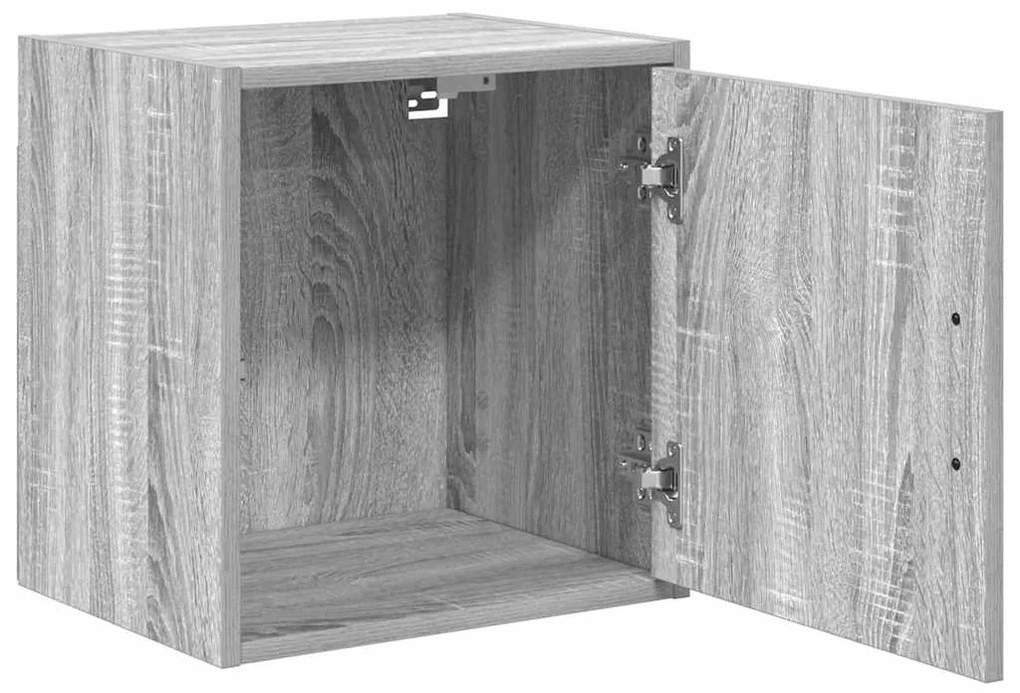 Armários de parede para garagem 2 pcs derivados de madeira