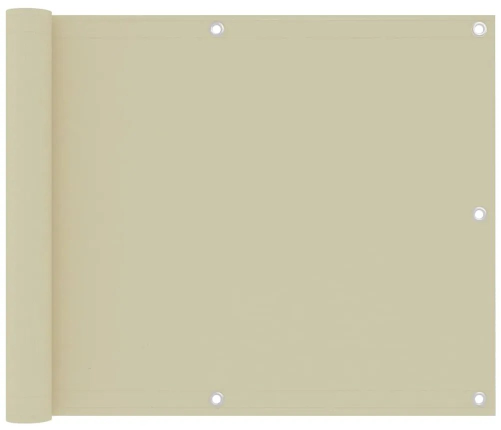 Tela de varanda 75x300 cm tecido Oxford creme