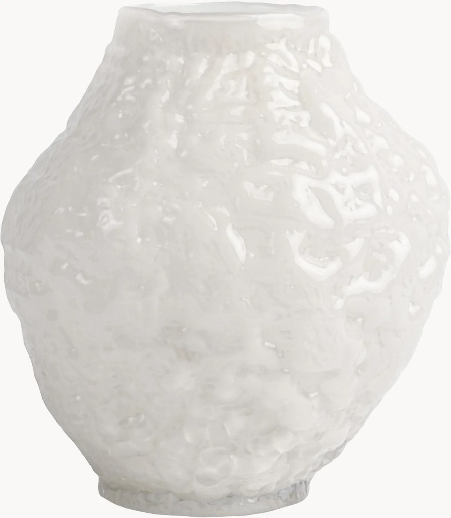 Jarra em vidro artesanal Corallo, Alt 27 cm