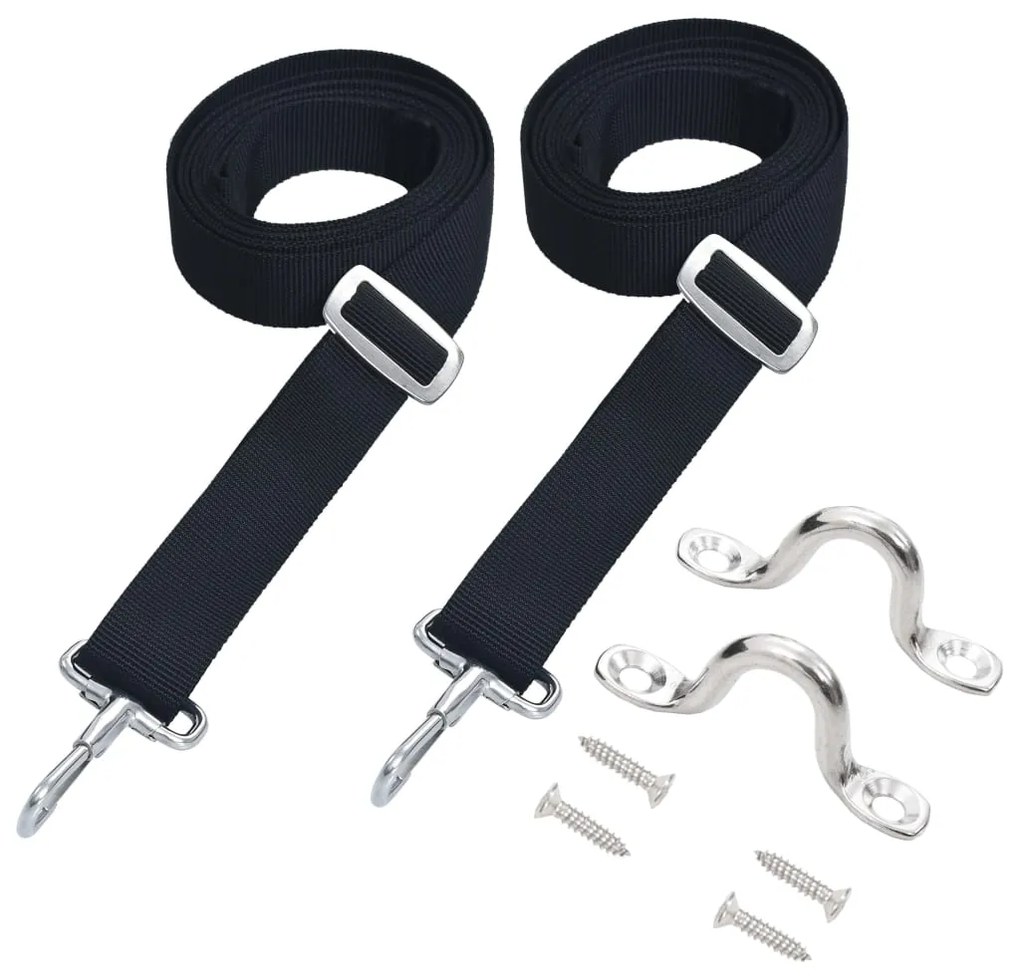 vidaXL Alças superiores para bimini 2 pcs tecido e aço inoxidável