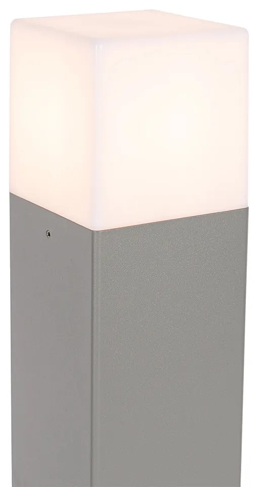 Candeeiro de exterior 50cm cinzento com estaca de terra e manga para cabo - Dinamarca Moderno