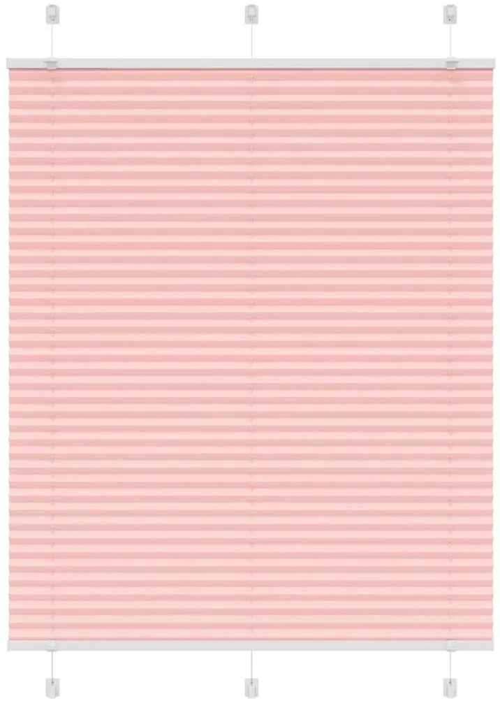 Rosa Plissada Cega 105x150 cm Largura Tecido 104,4cm Poliéster