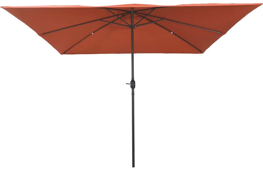 Guarda-sóis e Sombrinhas VidaXL Terracota Poliéster, Metal Grande