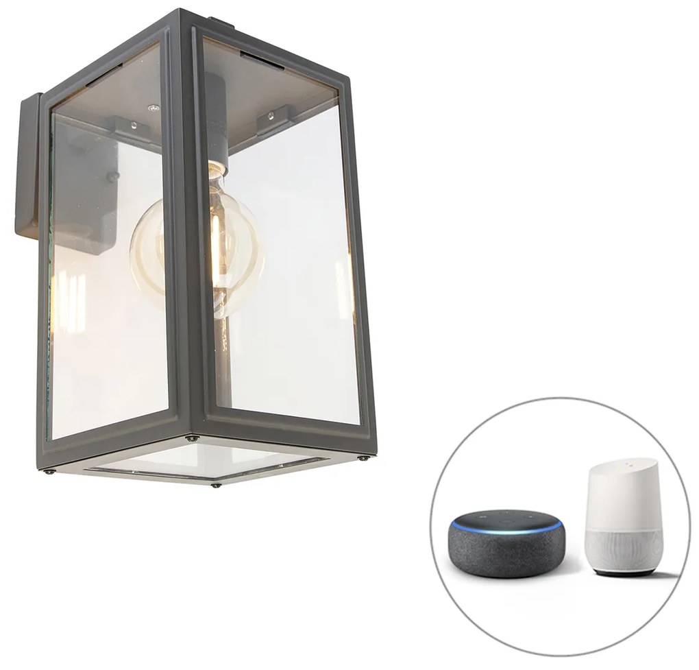 LED Candeeiro de parede exterior inteligente cinzento c/ Wifi G95 - Sutton down Clássico / Antigo,Country / Rústico,Retro