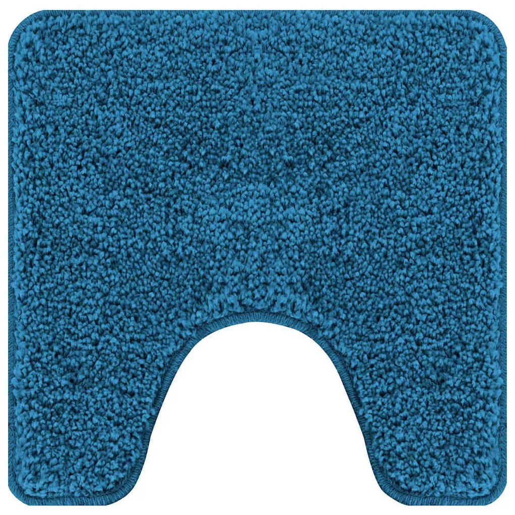 Conjunto de Tapetes de Banho de 2 Peças vidaXL Azul Polipropileno Anti