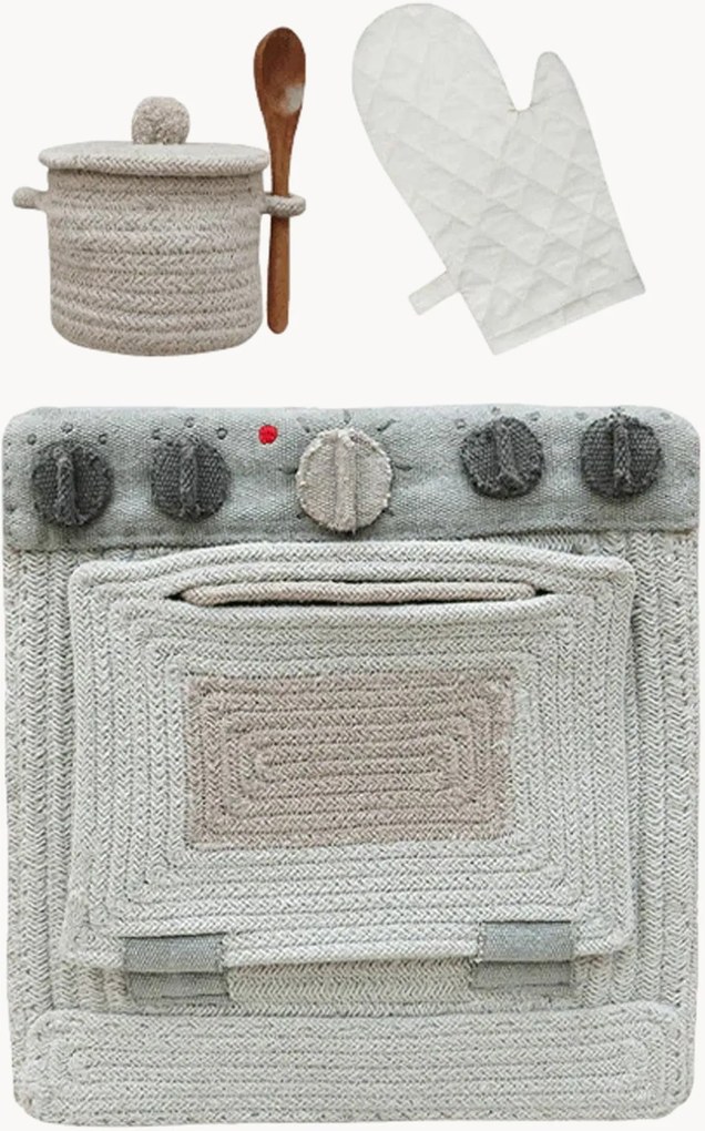 Conjunto de brinquedos artesanal Kitchen Play, conjunto de 3