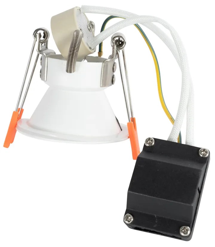 Conjunto de 6 Spots Embutidos Brancos GU10 35mm IP44 - Dept Moderno