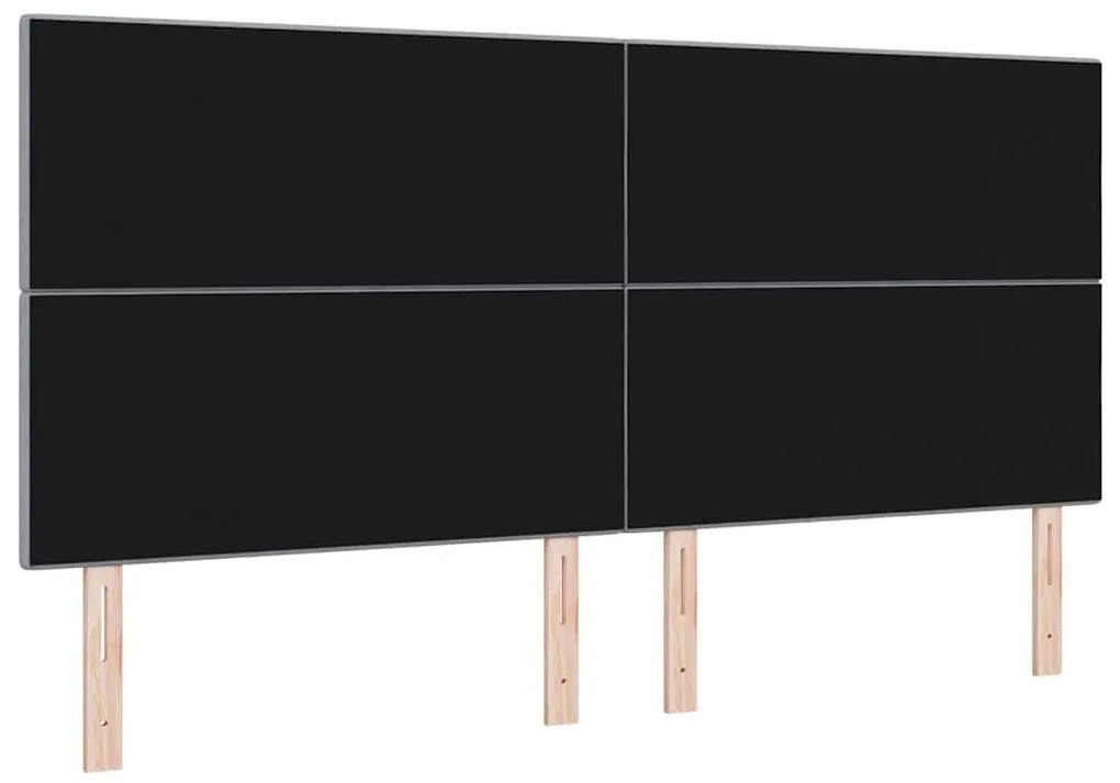 Cabeceira LED Cinza Claro 100 cm em Tecido