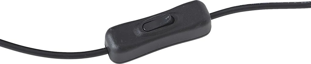 Candeeiro de parede moderno preto Incl. LED - Letterbox