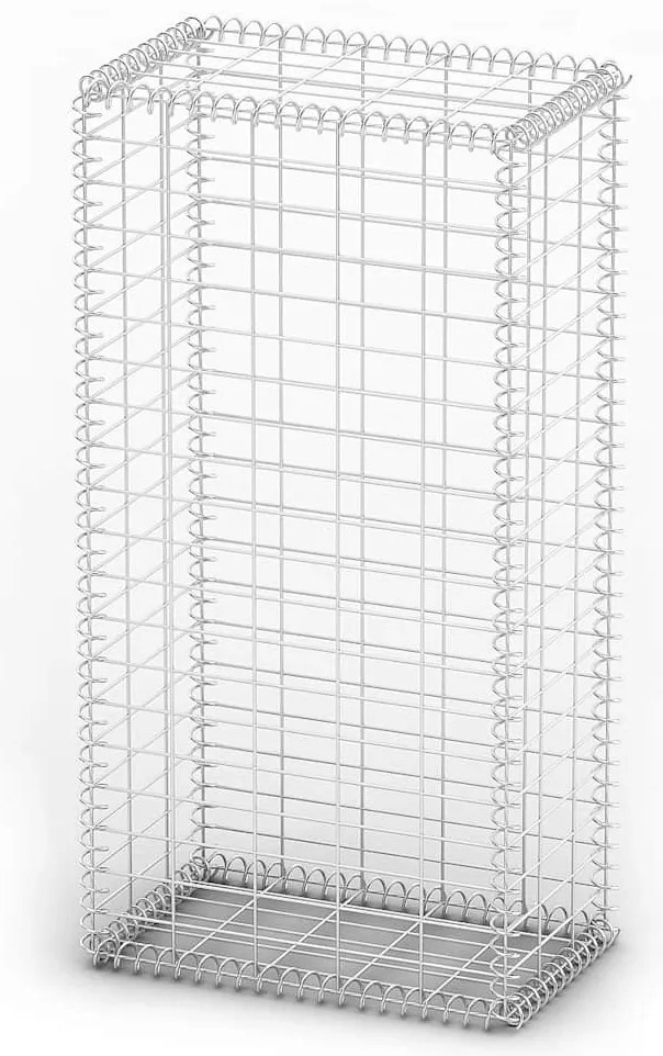 Cesto gabião arame galvanizado 100 x 50 x 30 cm