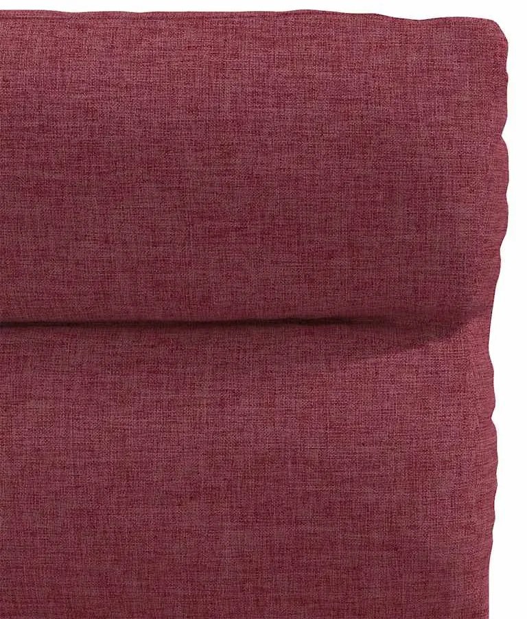 Cadeiras de jantar 2 pcs tecido vermelho tinto