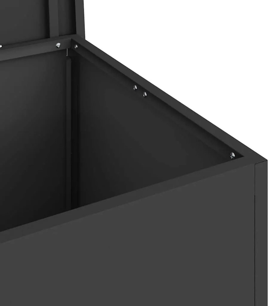 Caixa de Armazenamento Externa Preto 80 x 50.5 x 50 cm